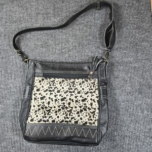 Myra NAIVE LEATHER AND HAIRON BAG Adjustable Strap